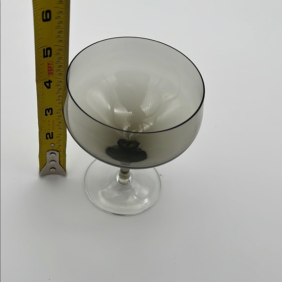 Royal Moselle Nova Smoke Champagne or Tall Sherbet Glasses (set of 3) - Picture 8 of 10